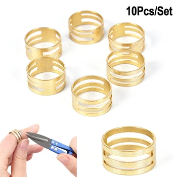 

10Pcs/Set DIY Raw Brass Jump Ring Opening For Jewellery Making Accessories Closing Finger Tools