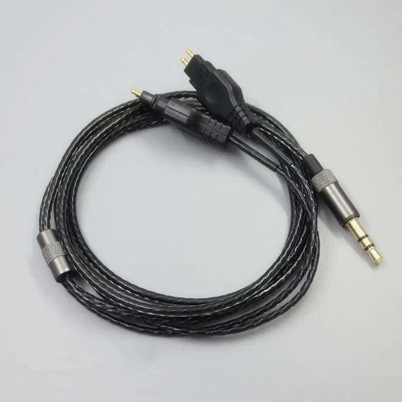 OOTDTY 1,2/2 м кабель для наушников hd414 hd650 hd600 hd580 hd25 шнур для гарнитуры, плетеный шланг комплект