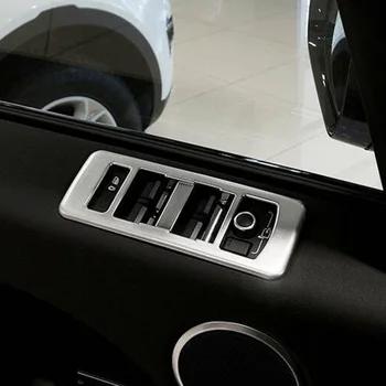 

4pcs Chrome Car Window Lift Switch Frame Cover Trim For Range Rover Sport 2014-2017 Accessories Car Frame Cover Trim