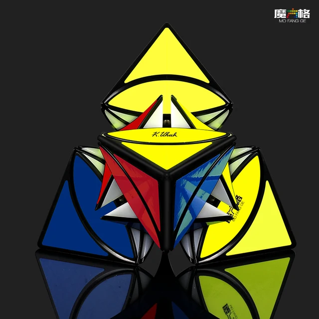 QiYi Mofangge Coin Tetrahedron Pyramid Magic Cube Toy Speed Puzzle Strange shape coin  Newest qiyi pyramind cube 5