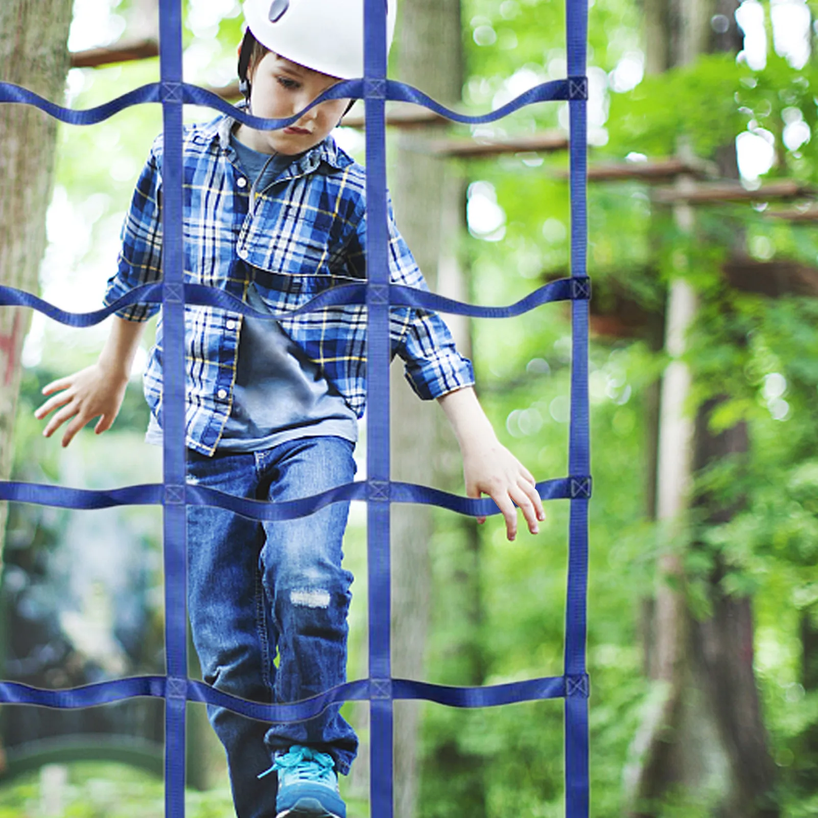 Outdoor Treehouse GYM Playground Obstacle Course Training Net Climbing Net  For Kids Polyester Climbing Cargo Net Rope Ladder - AliExpress