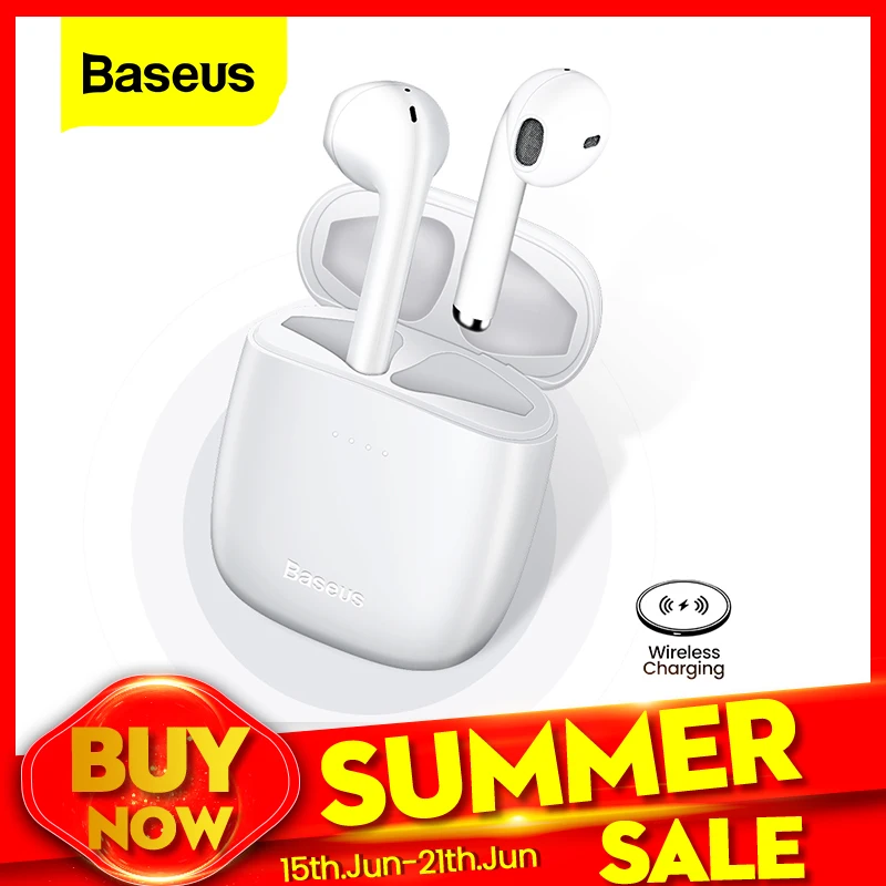 Baseus W04 TWS Bluetooth Earphone 5.0 True Wireless Earbuds Stereo Headphones For Xiaomi Handsfree In Ear Phone Sport Headset|Bluetooth Earphones & Headphones| - AliExpress