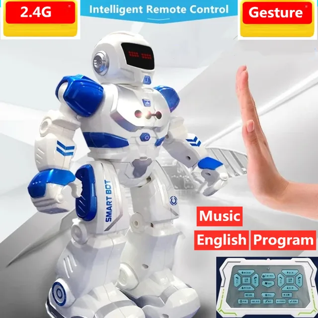 Remote Control Intelligent Smart Robot Can Music Singing Touch Sensor Learnning English Sliding Toy Program Gesture Control Gift 1