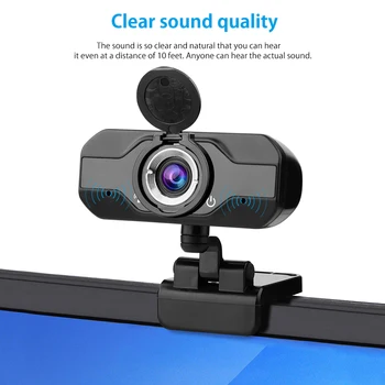 

1080P HD Manual Focus Webcam 3.0 Mega Video Calling Recording Conferencing USB Camera for Desktop Laptop PC Build in Microphone