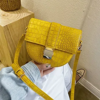 

Candy Colors PU Leather Saddle Crossbody Bag for Women 2020 Summer Small Totes Female Shoulder Handbag Lady Cute Travel Bag