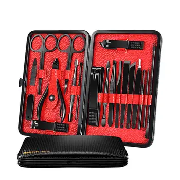 

18pcs Professional Nail Clipper Set Pedicure Clipper Tweezers Nail Clipper Manicure Cutter Beauty Nail Tools