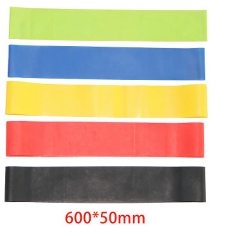 Latex Pull Belt 5 Piece Set Yoga Pull Ring Pull Rope Resistance Belt Puller Ring Mini Pull Ring