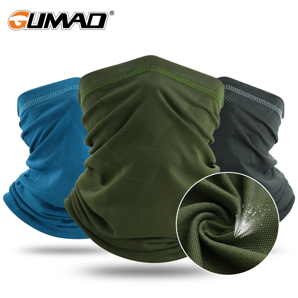 Летние банданы шарфы для шеи с полулицевой стороной Быстросохнущий светильник