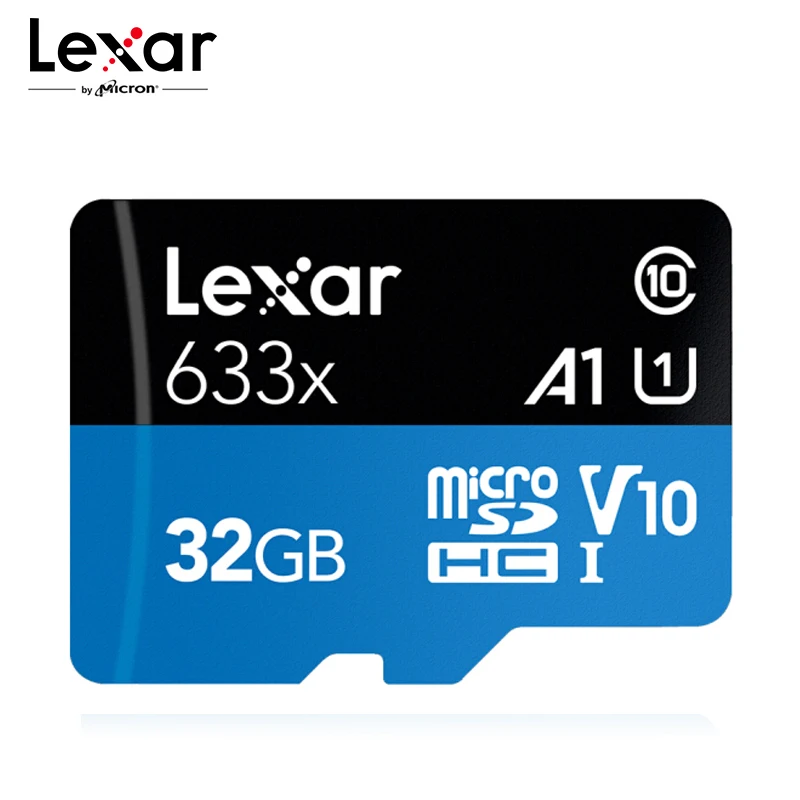 Lexar картой micro sd объемом 16 Гб оперативной памяти, 32 Гб встроенной памяти, 64 ГБ 128 ГБ 256 ГБ 95 МБ/с. 512 карта SDXC/SDHC флэш-карта памяти micro sd для Gopro DJI/nintendo переключатель - Емкость: 32GB