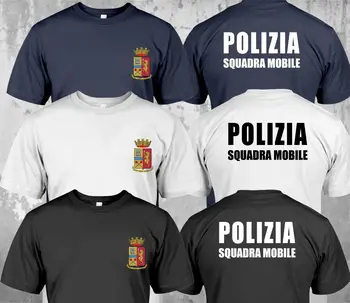 

New Police Italy Polizei Sequad Squadra Mobile Team T Shirt