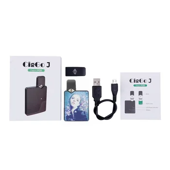 

Vape Mods Ciggo J Box Pod Starter Kit with 0.6ml Capacity Pod for JUUL JC01 COCO 350mAh Battery Electronic Cigarette Box Mod