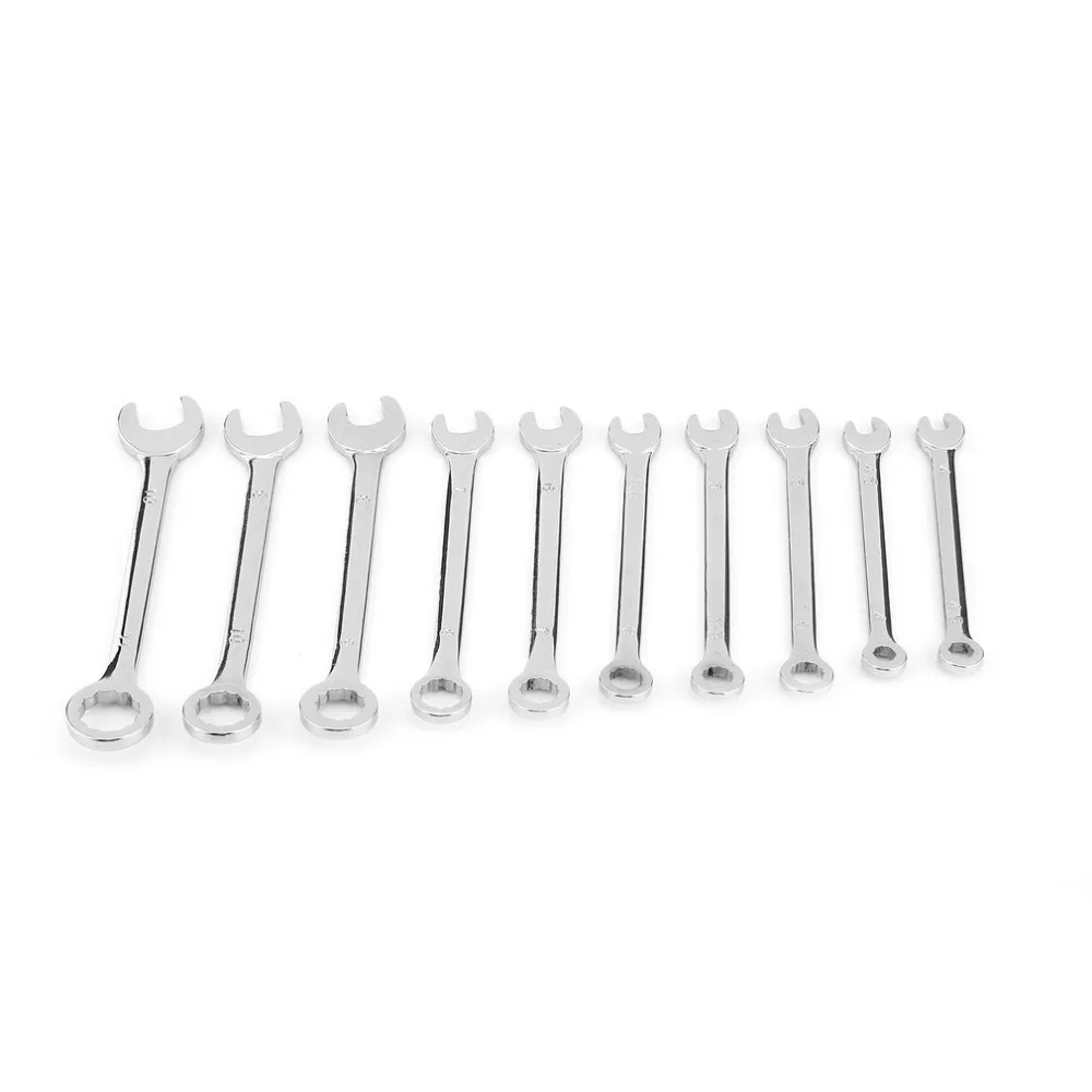 

10pcs Combination Mini Wrench Set Screwdriver Kit Repair Spanner Repair Tool Reversible Ratchet Electronic Hardware End Metric
