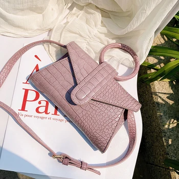 

Elegant Female Small Tote bag 2020 New High-quality PU Leather Women's Designer Handbag Crocodile pattern Shoulder Messenger Bag