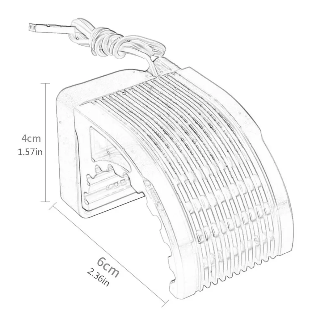 Ребра Радиатора DC 5V вентилятор охлаждения для щеточный электронный регулятор скорости Hobbywing Leopard RC бесщеточный двигатель 42 мм 1515 4274 4268 812 T8 K80