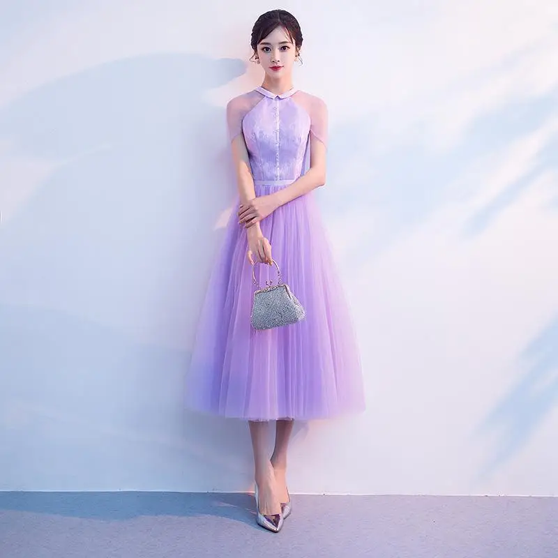 White Bride O-Neck Party Dress Lace Cheongsam Oriental Womens Wedding Banquet Qipao Elegant Ball Gown Clothes Vestido XS-XXXL - Цвет: style - 1