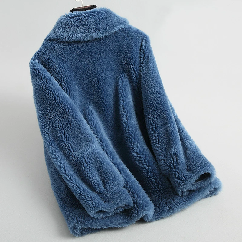 

Wool Real Coat Female Sheep Shearing Fur Coats 2020 Fashion Winter Jacket Women Thick Warm Outerwear abrigo mujer LR0742 s