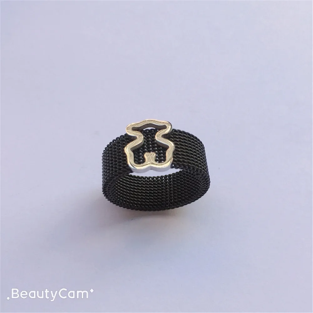 

bear rings new style ring stainless steel jewelry for best gift lovers ring cute style