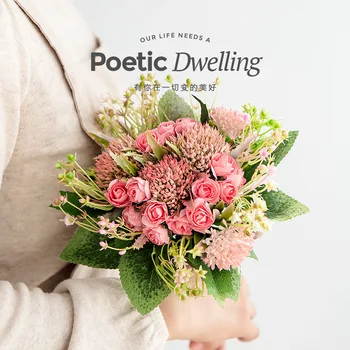 

The Nordic Simulation of Plastic Bouquet Modern Holding Flowers Series Home Placed Flowers Wedding Photography Props Decorative