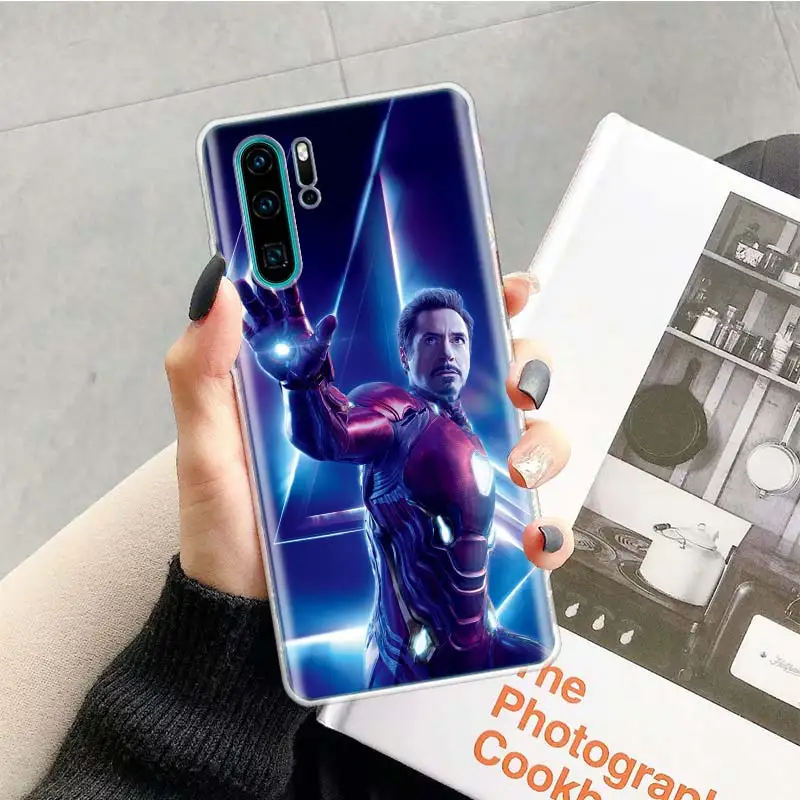 Чехол Железный человек Марвел Мстители для huawei P20 P30 P Smart Z Plus P10 mate 30 10 20 Lite Pro силиконовый чехол для телефона - Цвет: TR091-4
