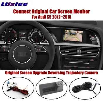 

For Audi A5 S5 2012~2015 Car Rearview Camera Auto Dynamic Trajectory Parking Lines Original Screen Parking Reverse Camera