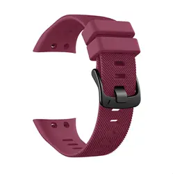 Elegant Silicone Wristband for Smart Watches - Fashionable and Durable Bracelet with Tool Included (Red win)