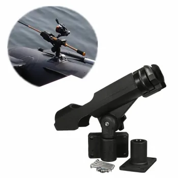 

360 Degrees Rotatable With Screws For Boat Fishing Support Rod Holder Bracket Kayaking Yacht Fishing Tackle Tool