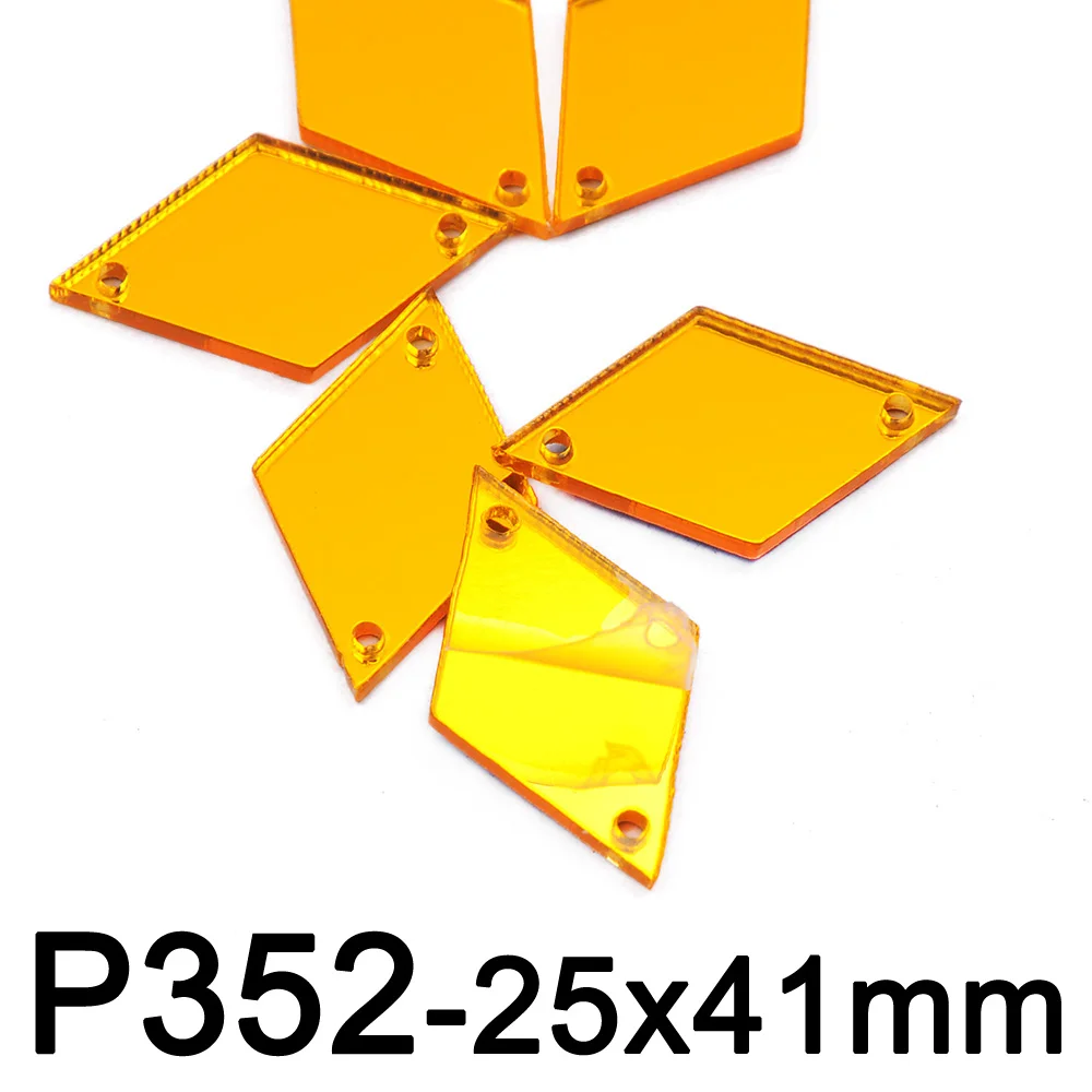 Акриловые стразы шьют на зеркале с отверстиями плоское зеркало акриловые струйные пришивные стразы гимнастические аксессуары для одежды - Цвет: Golden