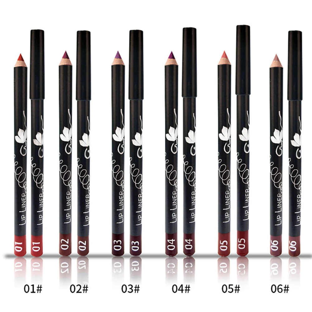

12pcs Matte Lip Liner Long Lasting Waterproof Easy to Wear Nude Lipstick Liner Pen Matt Lips Makeup
