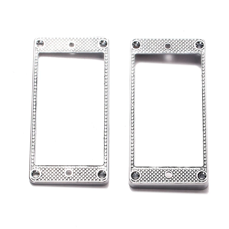 2 шт. Humbucker Пикап Кольцо Металлическая изогнутая Нижняя рамка для LP PRS гитарные