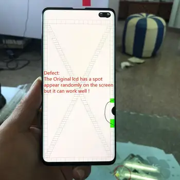 

6.4" Original For Samsung Galaxy S10Plus With Points lcd S10Plus SM-G9750 G975F S10+ Display and Touch Screen Digitize Assembly