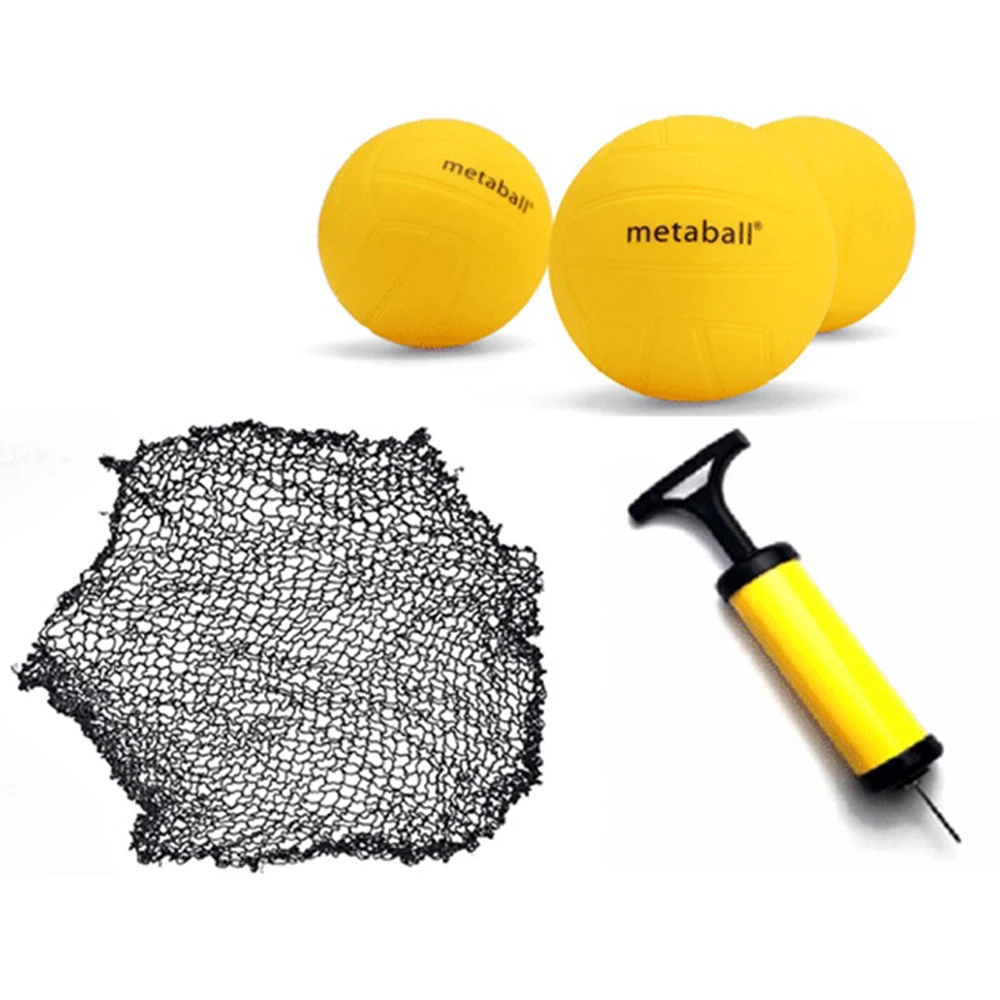 Mini Beach Volleyball Balls Game Set Games Outdoor Team Sports Lawn Handball Net With 3 | Спорт и развлечения