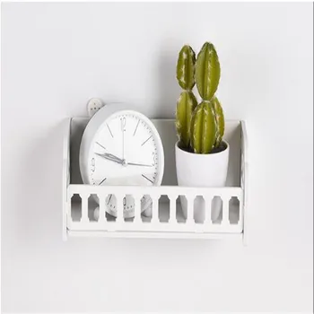 

High Quality Home Storage Rack Wall Shelf Storage Holder DIY Carved Makeup Organizer For Bathroom Kitchen Organizador Home Decor