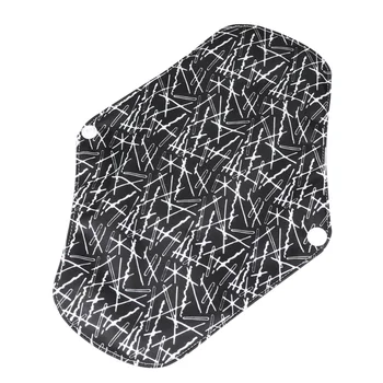 

5PCS Washable Sanitary Pad Bamboo Charcoal Fiber Sanitary Napkin Eco-friendly Sanitary Towel Soft Bamboo Charcoal Pad for Madam