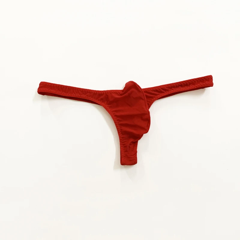 Стринги мужские облегающие стринги из ледяного шелка пикантное нижнее белье