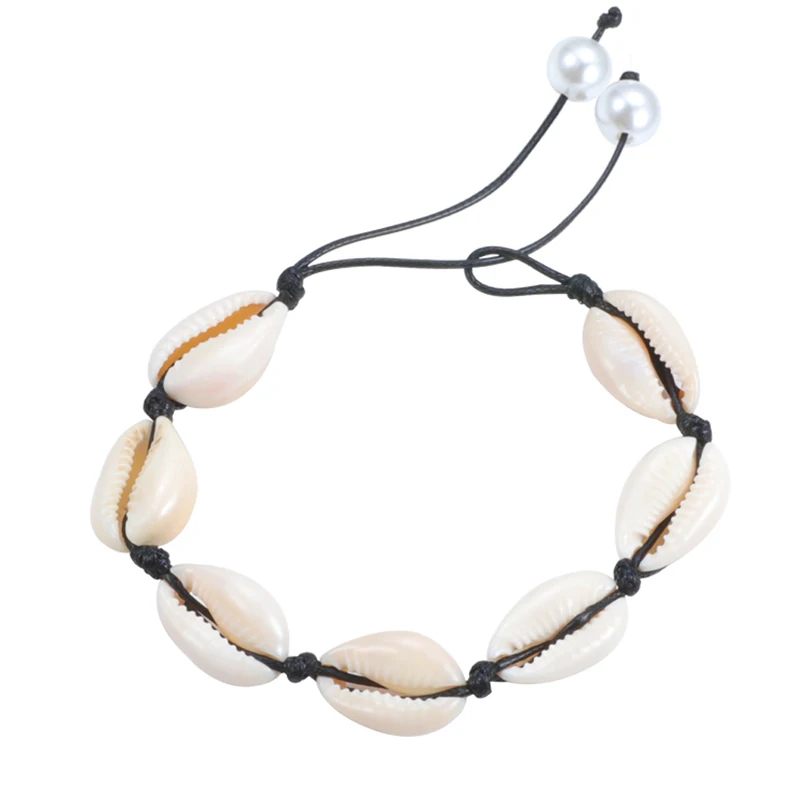 bracelet 6 Горячая Распродажа ручной работы богемные морские браслеты из раковин& браслеты женские регулируемые Веревки Золото Cowrie ожерелье из ракушек летние пляжные украшения - Окраска металла: bracelet 6