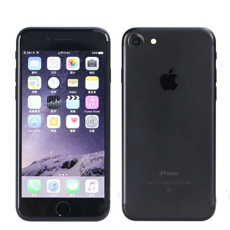 Original Unlocked Apple iPhone 7 4G LTE Mobile phone 2G RAM 256GB/128GB/32GB ROM Quad Core 4.7''12.0 MP Fingerprint Camera Phone