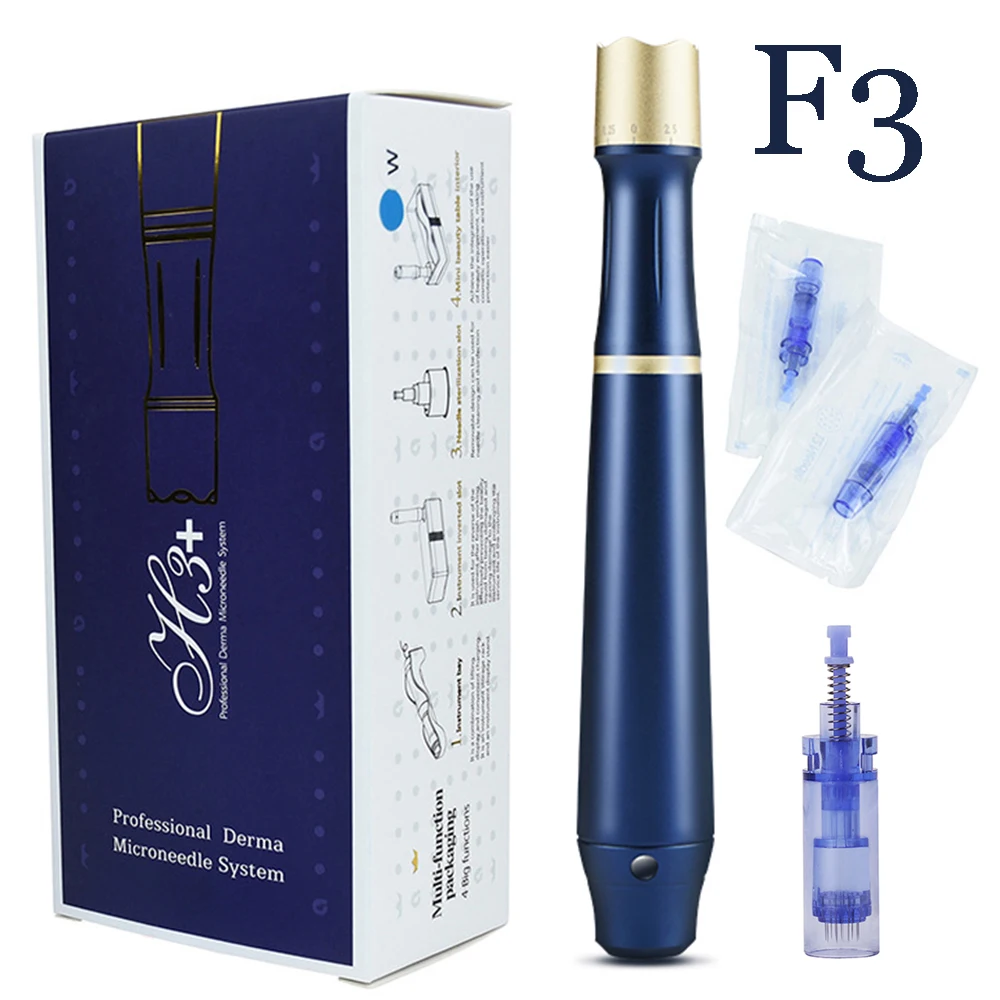 Dermapen F3 Microneedling Mesoterapia Electric Auto Micro Needle System Professional Derma Pen Mts Kit Penna Per La Cura Del Viso