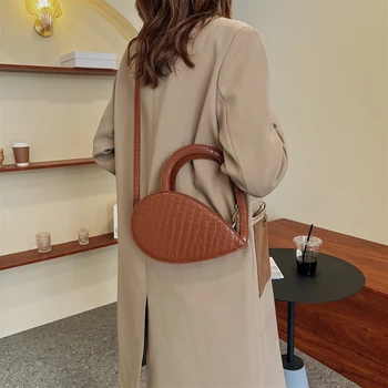 Stone Pattern Handbags for Women 2021 New Luxury Leather Heart Bag Fashionable Unusual Party Small Crossbody Shoulder Bag Woman 5