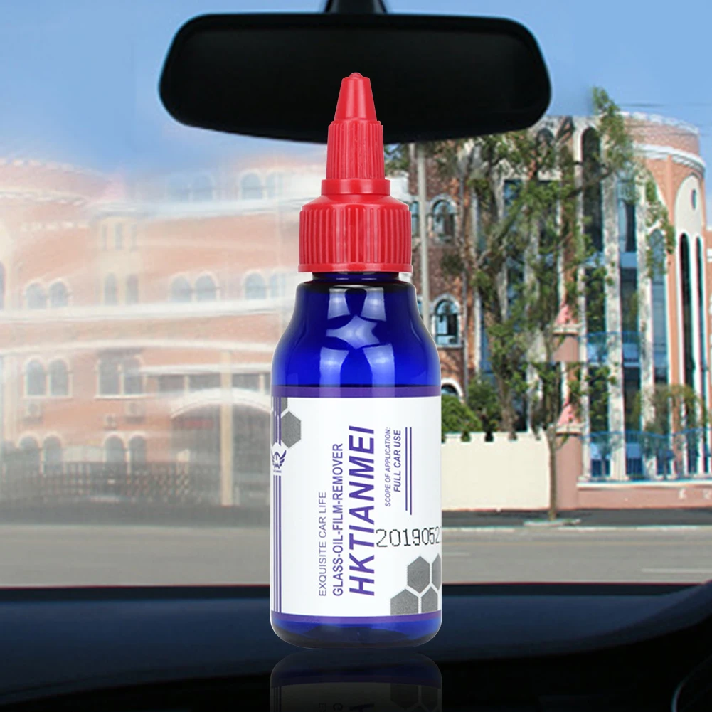 

60ml Decontamination Rainproof Effective Window Oil Film Remover Glass Coating Cleaning Tool Car Windshield Liquid Degreasing