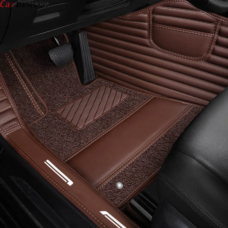 Custom made car floor mats for skoda karoq kodiaq accessories rapid spaceback octavia fabia 1 superb accessorie rugs carpet - Название цвета: Color 7