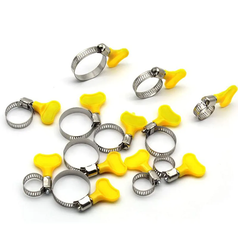 hose clamps 1Pc Worm Drive Hose Clamp Stainless Steel Car Fuel Oil Water Hose Pipe Tube Clamp Fastener 9-29mm radiator hose end cover clamp