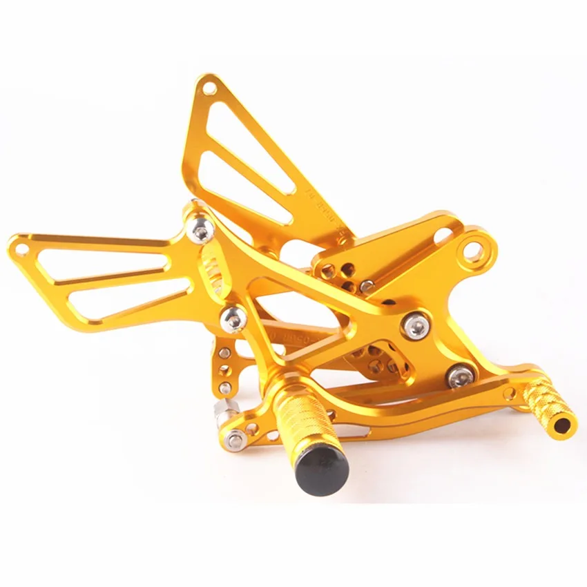CNC регулируемые педали блок педали для Kawasaki Ninja ZX6R 2005 2006 20007 2008 золото