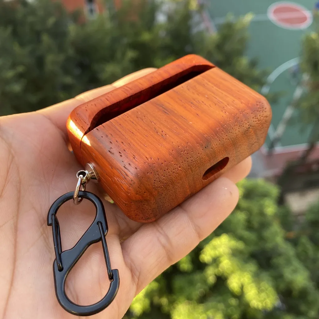 Жесткий Чехол для AirPods Pro/3 поколения, защитный чехол из цельного дерева, противоударный чехол для наушников, зарядный чехол для наушников