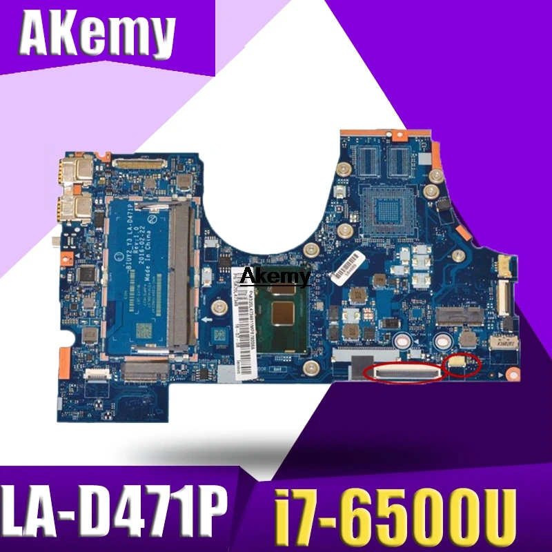 Высокое качество FRU: 5B20L47333 для lenovo 710-15ISK материнская плата для ноутбука BIUY2_Y3 LA-D471P SR2EZ I7-6500U DDR4 протестирована