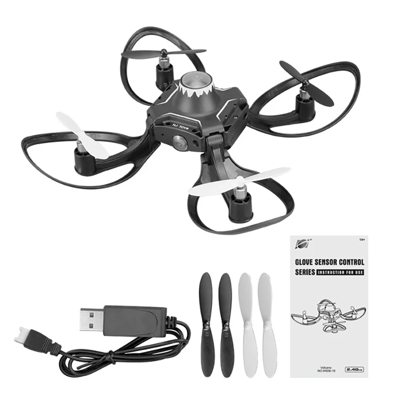

2019 Newest Gesture Control Folding Quadcopter Drone Camera Aerial Sense Gravity Sensor Altitude Hold RC Helicopters Toy for Boy