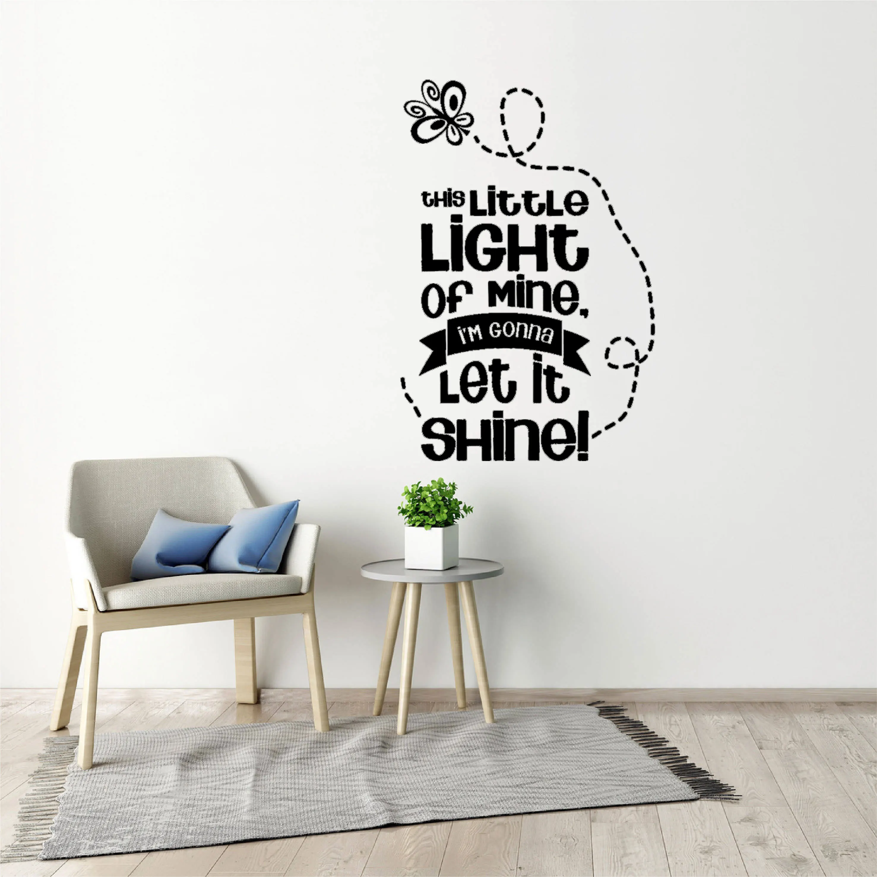 

this little light of mine, i'm gonna let it shine! Vinyl Wall Decal Quote Art Home Decor Wall Mural Stickers Girl Bedroom CX2167