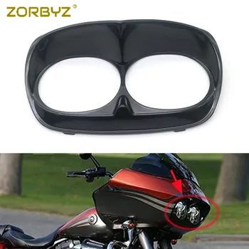 

ZORBYZ 1Piece Bright Black headlight bezel Scowl Outer Fairing Fit For Harley Bad boy Roadglide road glide 1998-2013