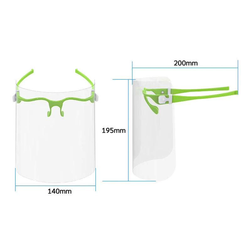 1pcs Plastic Full Face Shield Cover Anti Oil Spitting Isolation Mask Tranparent Facial Visor #M3