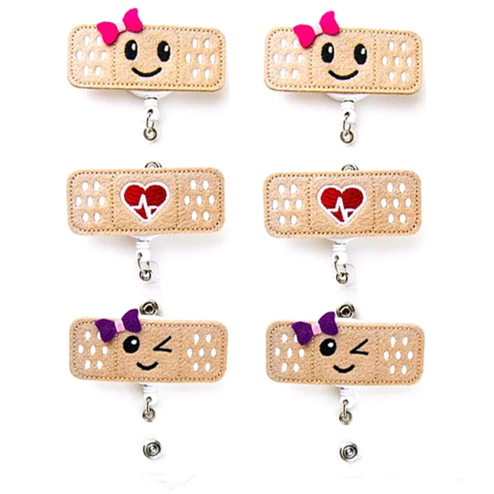 Ascrafter Glitter Love Heart ID Name Card Retractable Badge Reel Holders,5 Pack Ascrafter Glitter Love Heart ID Name Card Retractable Badge Reel Holders,5 Pack