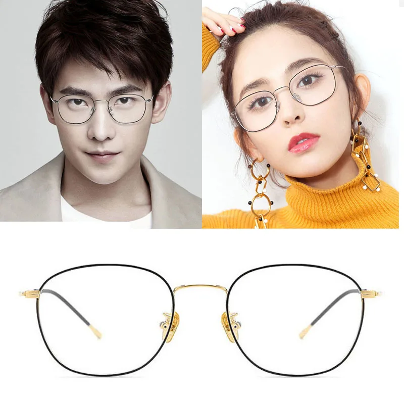 

Feishini Anti Blue Light Glasses Blocking Filter Reduces Eyewear Metal Strain Clear Gaming Computer Glasses Women Oval 2020
